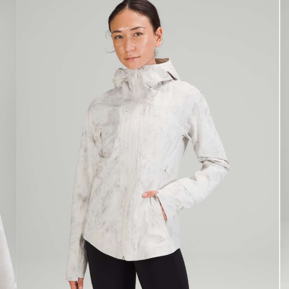 Lululemon Break a Trail Jacket aquila white opal multi size 6